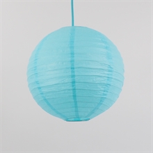 Ricepaper lamp shade 30 cm. Clear blue